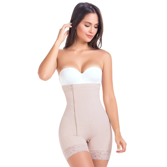 Colombian High-Waisted Shapewear for Women with Zipper | QD1021