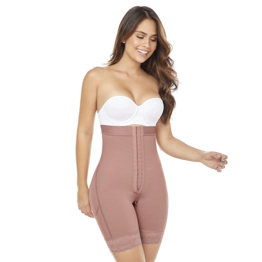 Mid-Thigh Strapless Butt Lift Shapewear Bodysuit, Everyday Use | QD1015