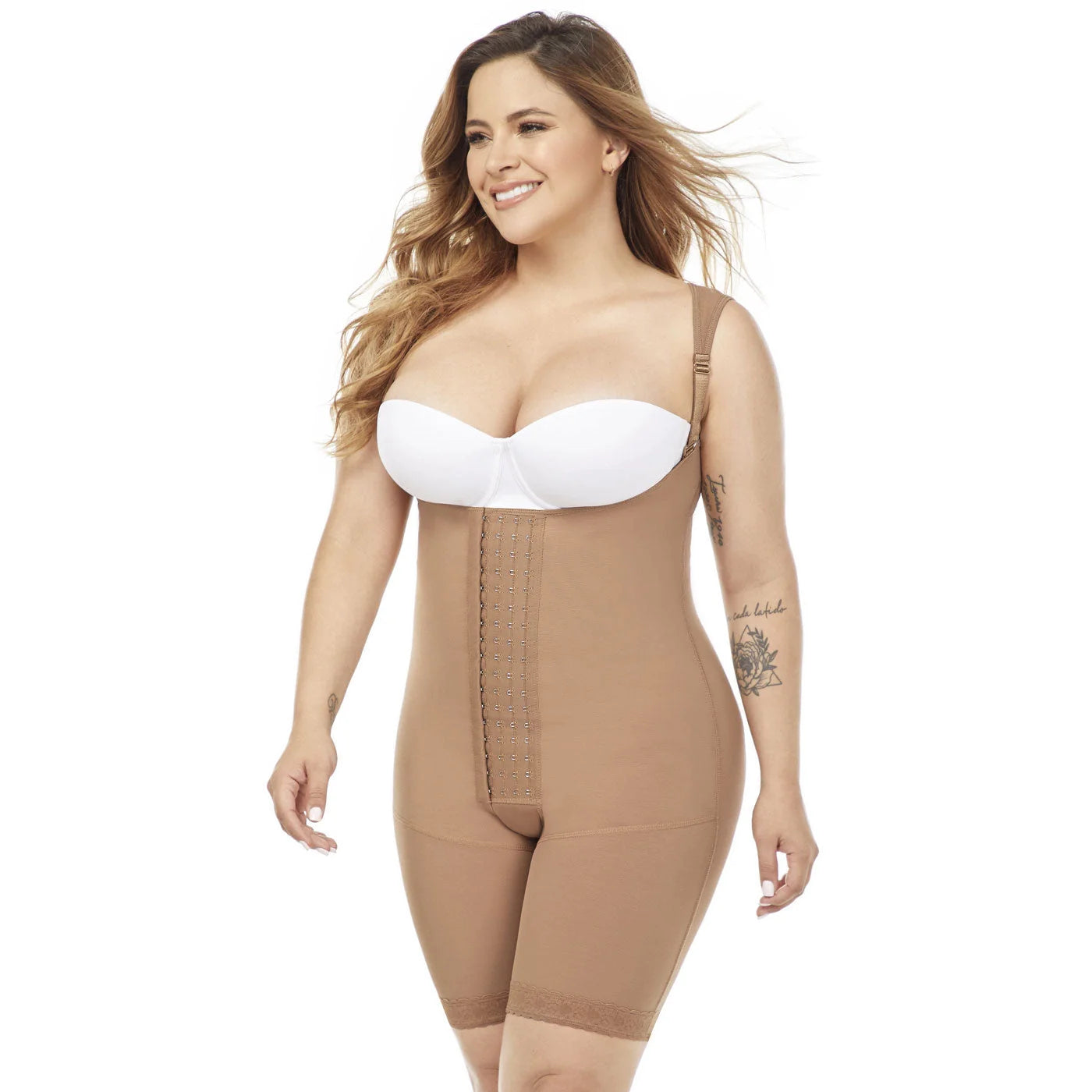 Stage 2 Post Surgery Body Shaper for Women, Open Bust & Front Closure, Powernet Material | QPS1021