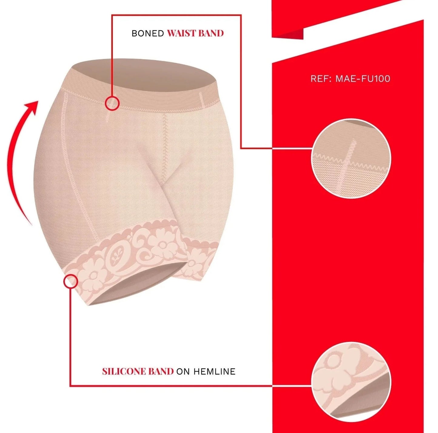 Butt Lifting Shapewear Shorts for Women for Daily Use, Triconet Material | QD1012