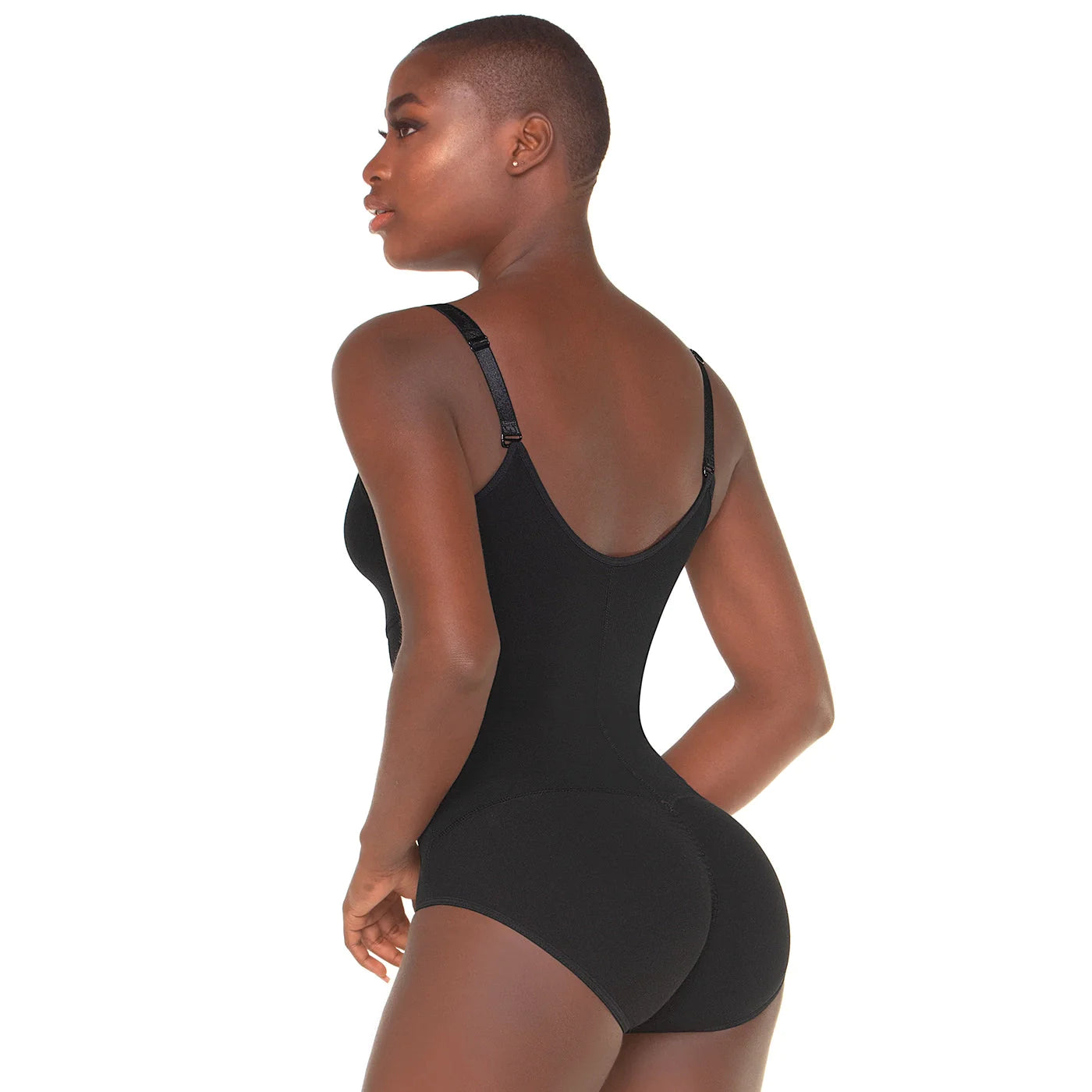 Compression Bodysuit, Shapewear with Straps Built-in Bra and Zipper, Postpartum and Daily Use | QD1011