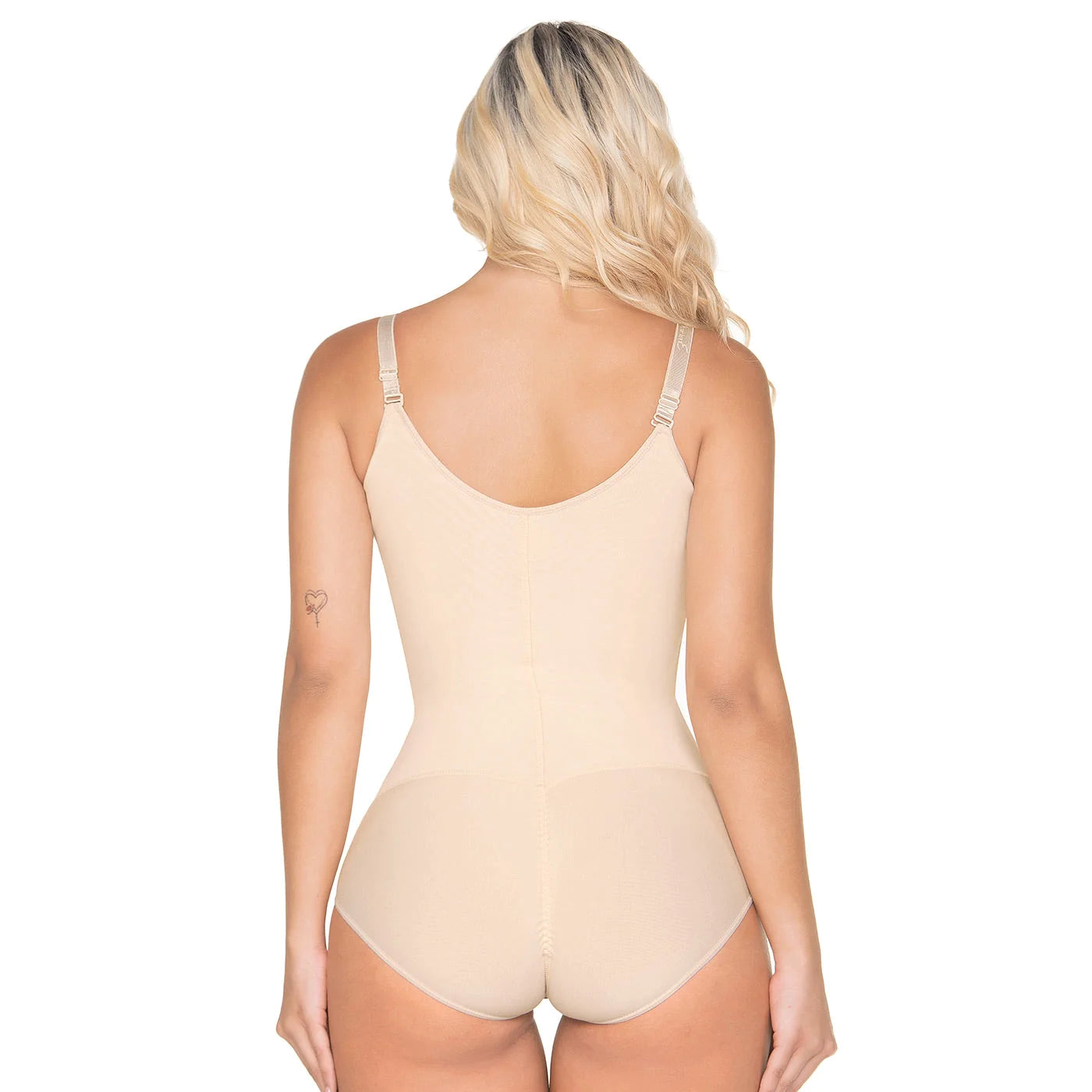 Compression Bodysuit, Shapewear with Straps Built-in Bra and Zipper, Postpartum and Daily Use | QD1011