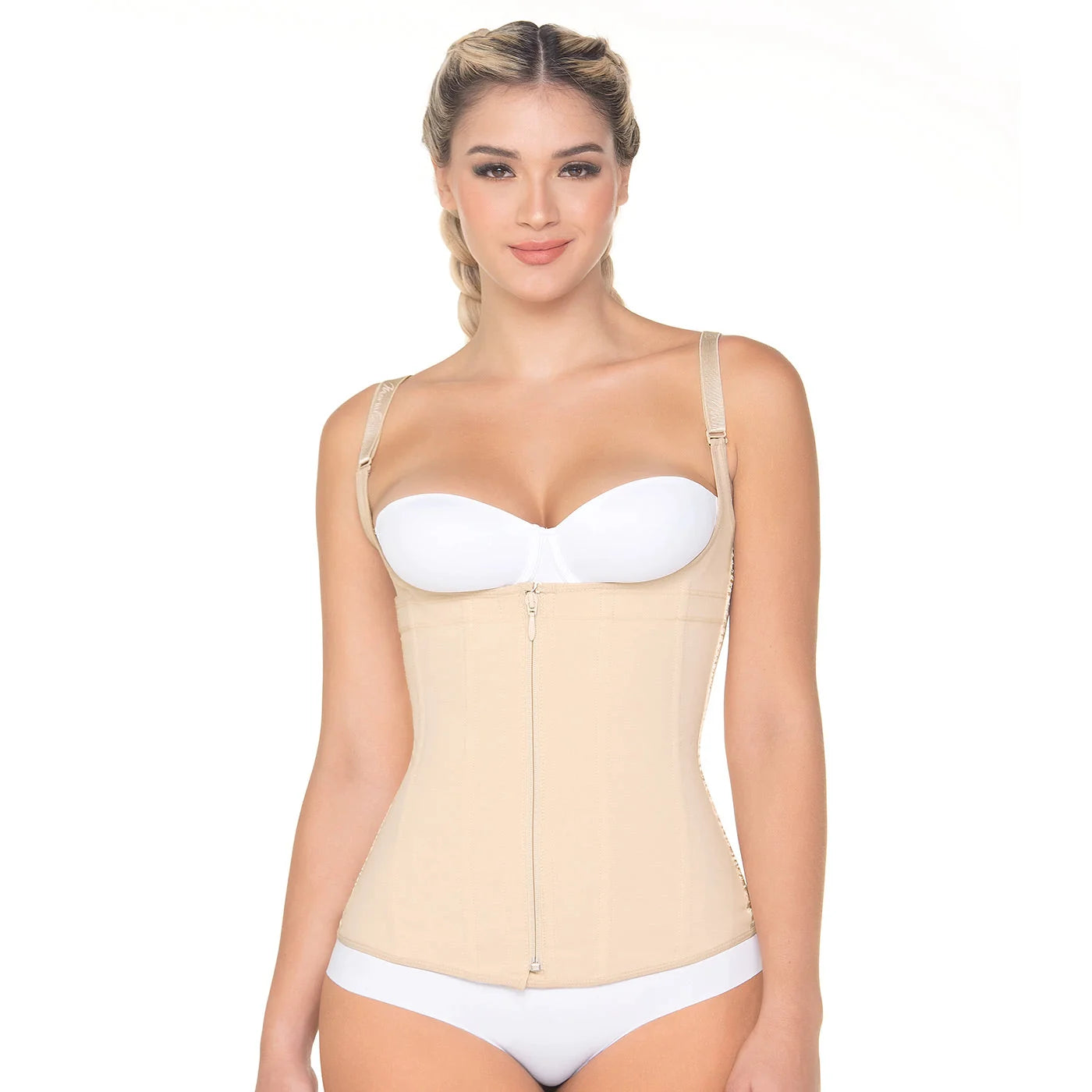 Colombian Compression Vest with Zipper and Straps | QWT1008