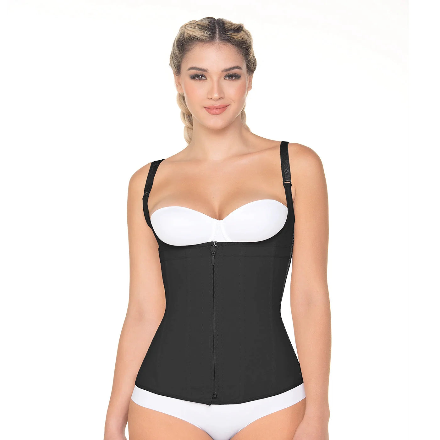 Colombian Compression Vest with Zipper and Straps | QWT1008