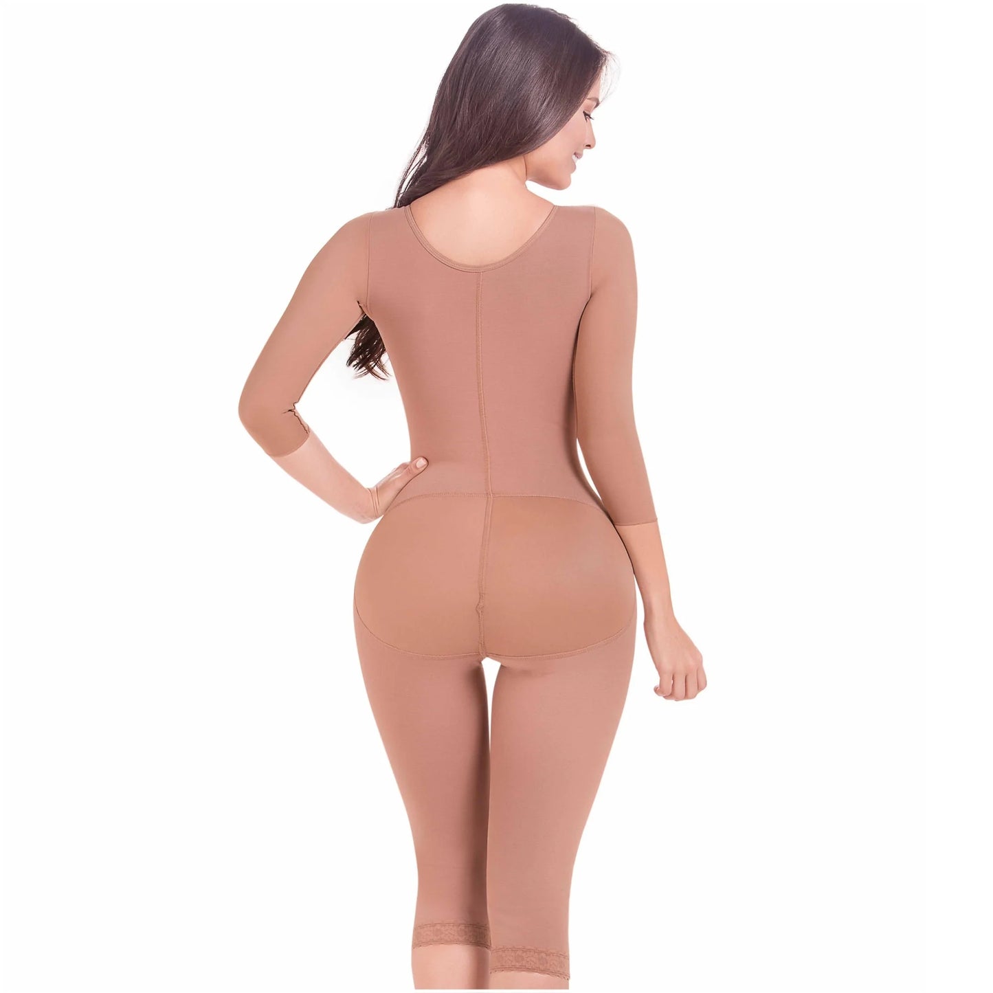 Stage 2 Post Surgery Full Body Shapewear with Sleeves, Powernet Material | QPS1025