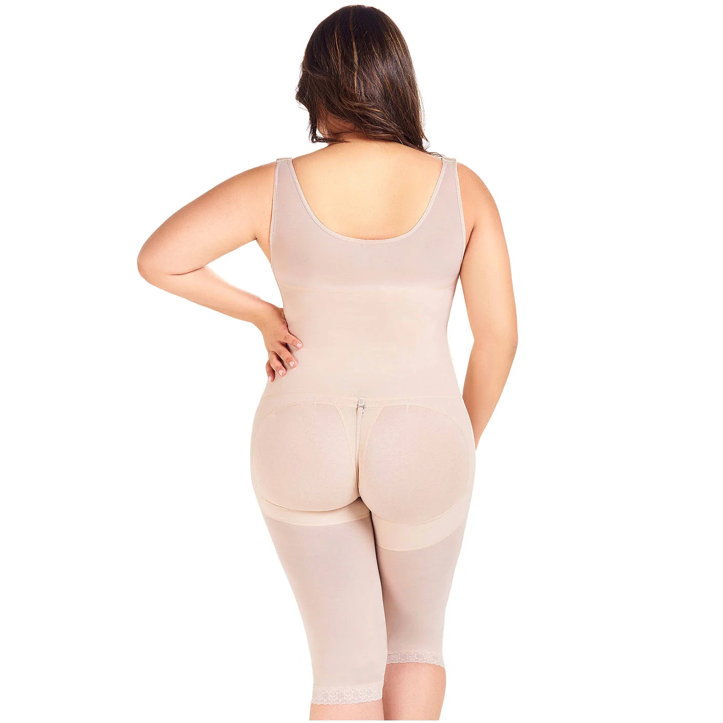 Stage 2 Post Surgery Body Shaper, Postpartum Butt Lifting Girdle, Open Bust and Knee Length | QPS1024