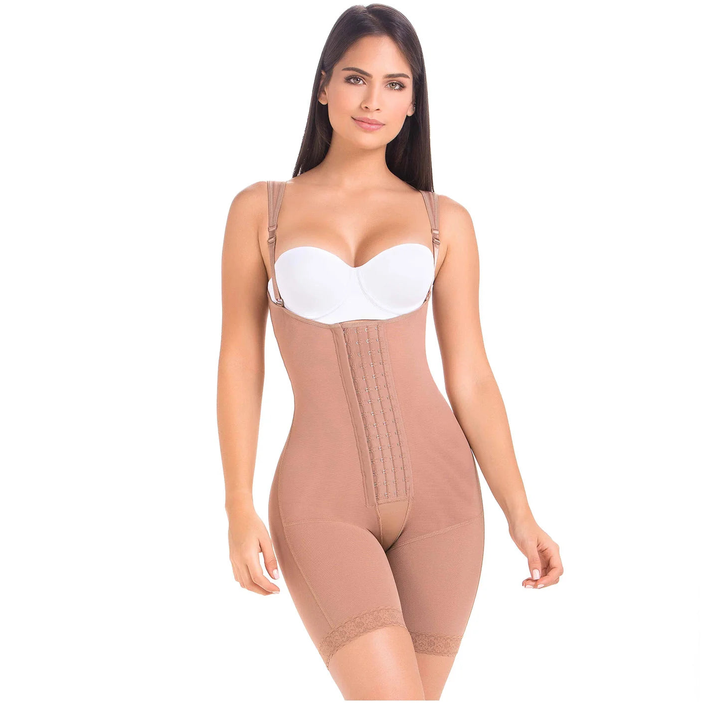 Stage 2 Post Surgery Body Shaper for Women, Open Bust & Front Closure, Powernet Material | QPS1021