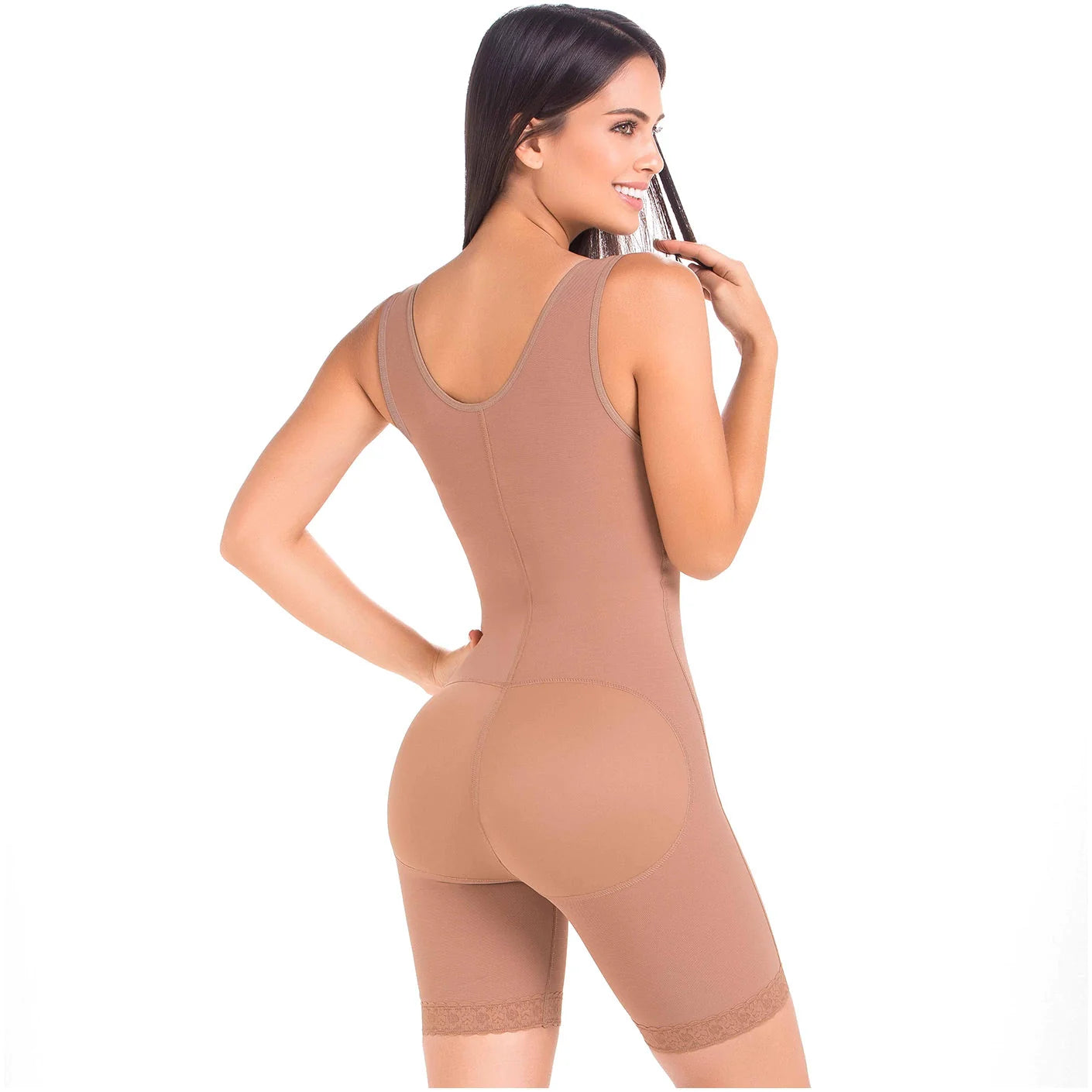 Stage 2 Post Surgery Body Shaper for Women, Open Bust & Front Closure, Powernet Material | QPS1021