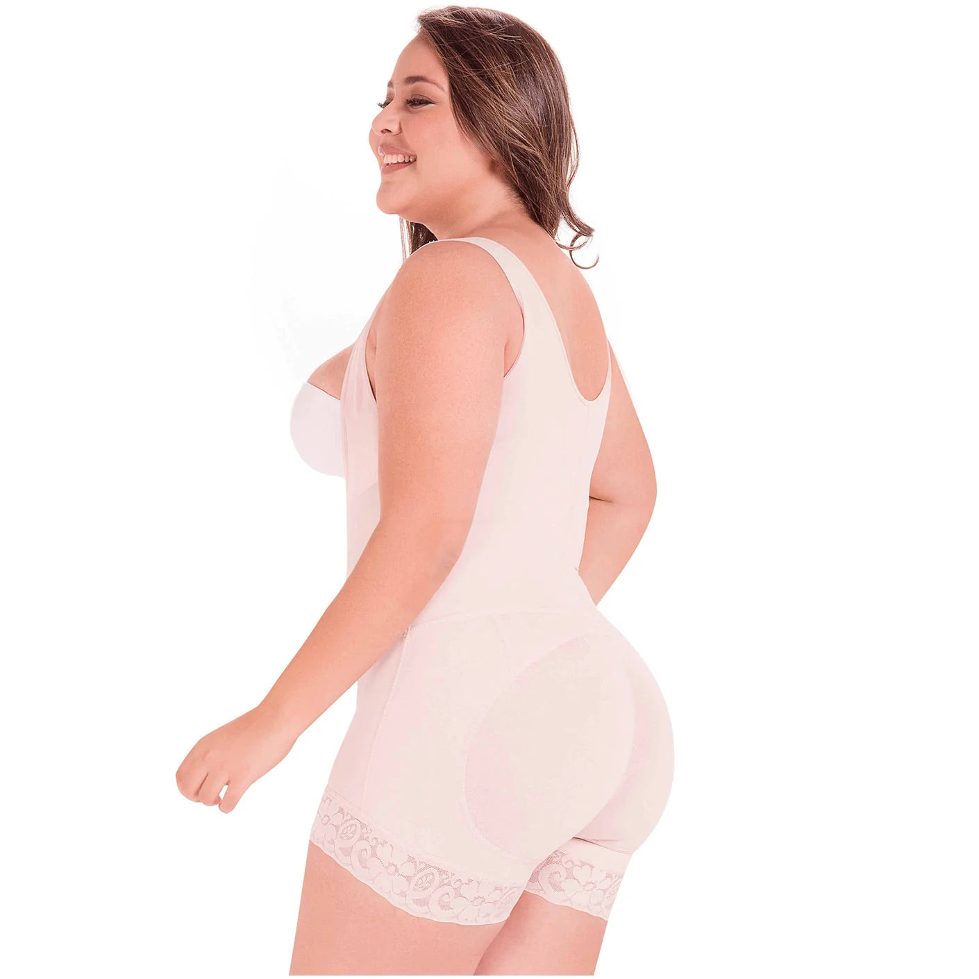 Postpartum Butt Lifting Body Shaper for Daily Use, Open Bust with Front Zipper | QPT1003