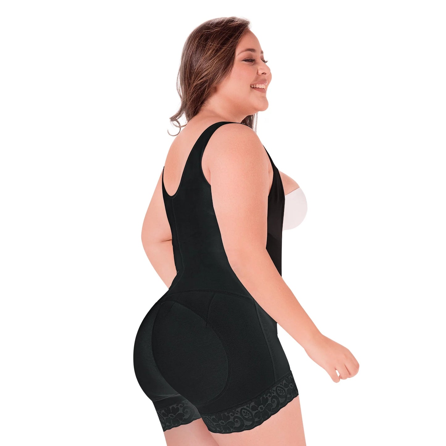 Postpartum Butt Lifting Body Shaper for Daily Use, Open Bust with Front Zipper | QPT1003