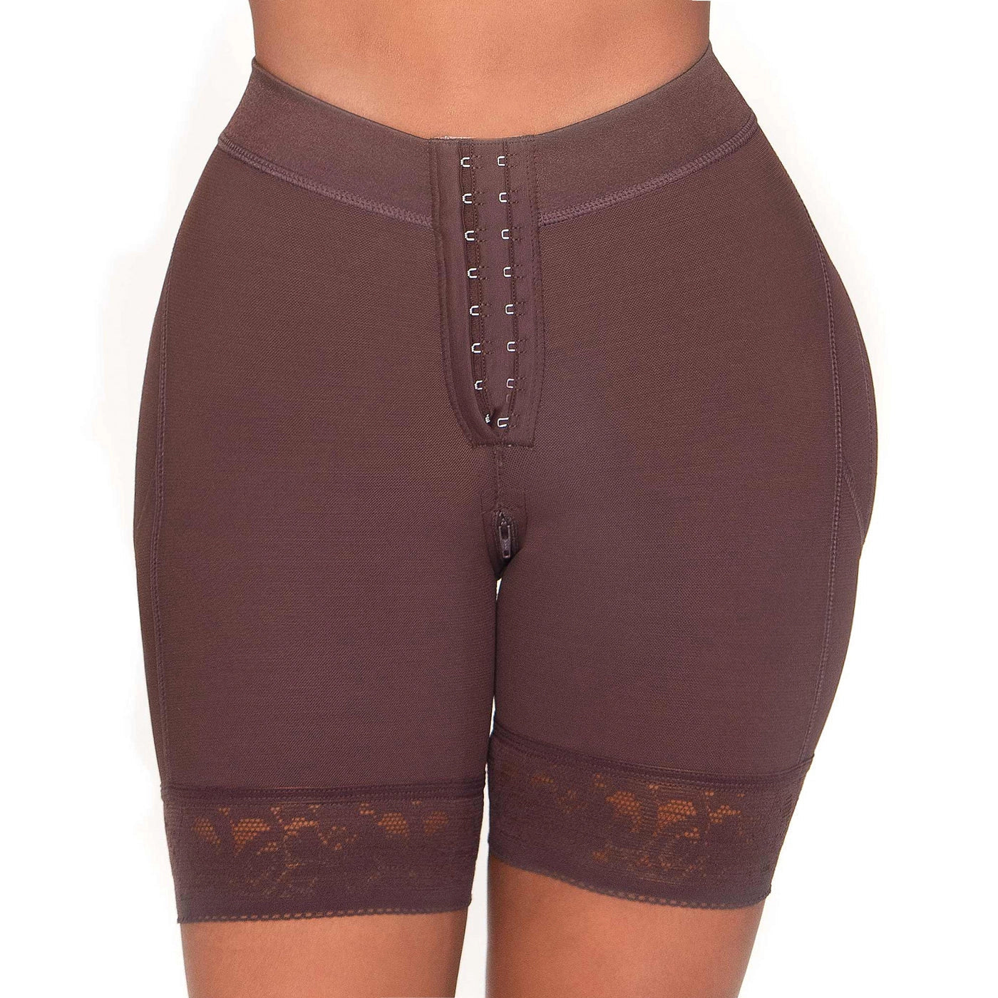 Butt Lifting Shapewear Mid Thigh Shorts for Women for Daily Use with Zipper, Triconet Material | QD1013