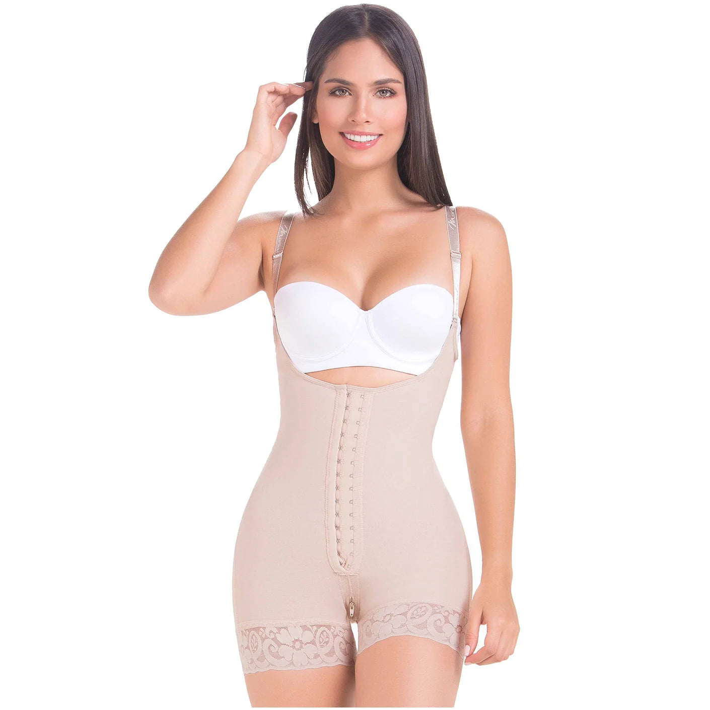 Postpartum Butt Lifting Shapewear for Daily Use, Open Bust & Front Closure | QPT1002