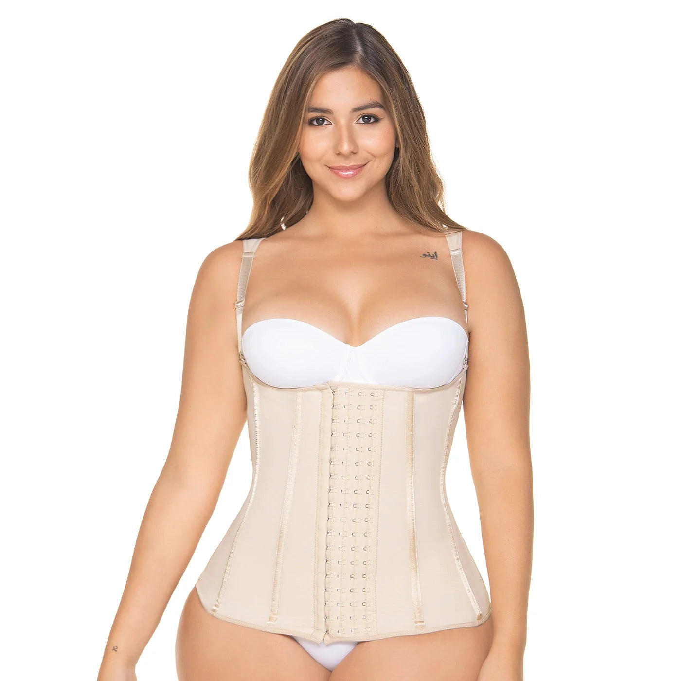 Colombian Compression Vest, Open Bust Girdle for Tummy Control | QWT1006