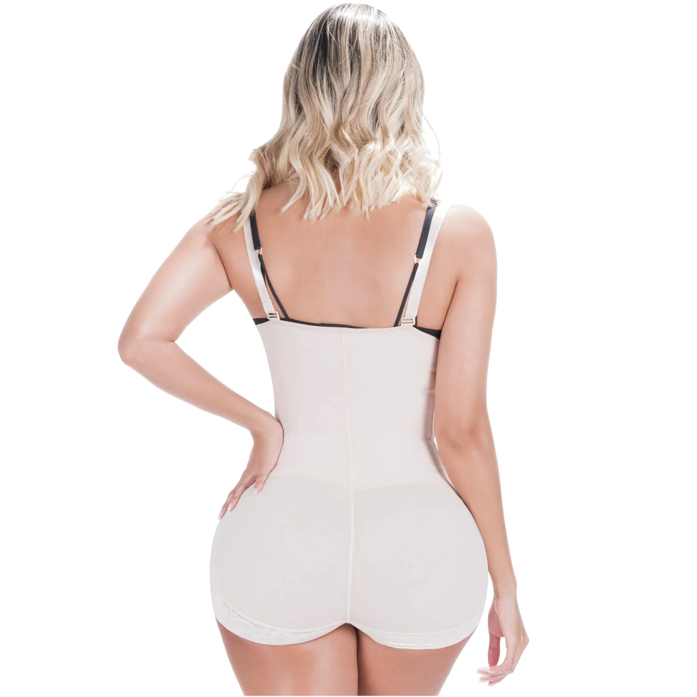 Stage 2 Post-Surgery, Postpartum, and Daily Compression Shapewear, Open Bust Panty Shapewear Bodysuit, Powernet Material | QPS1008