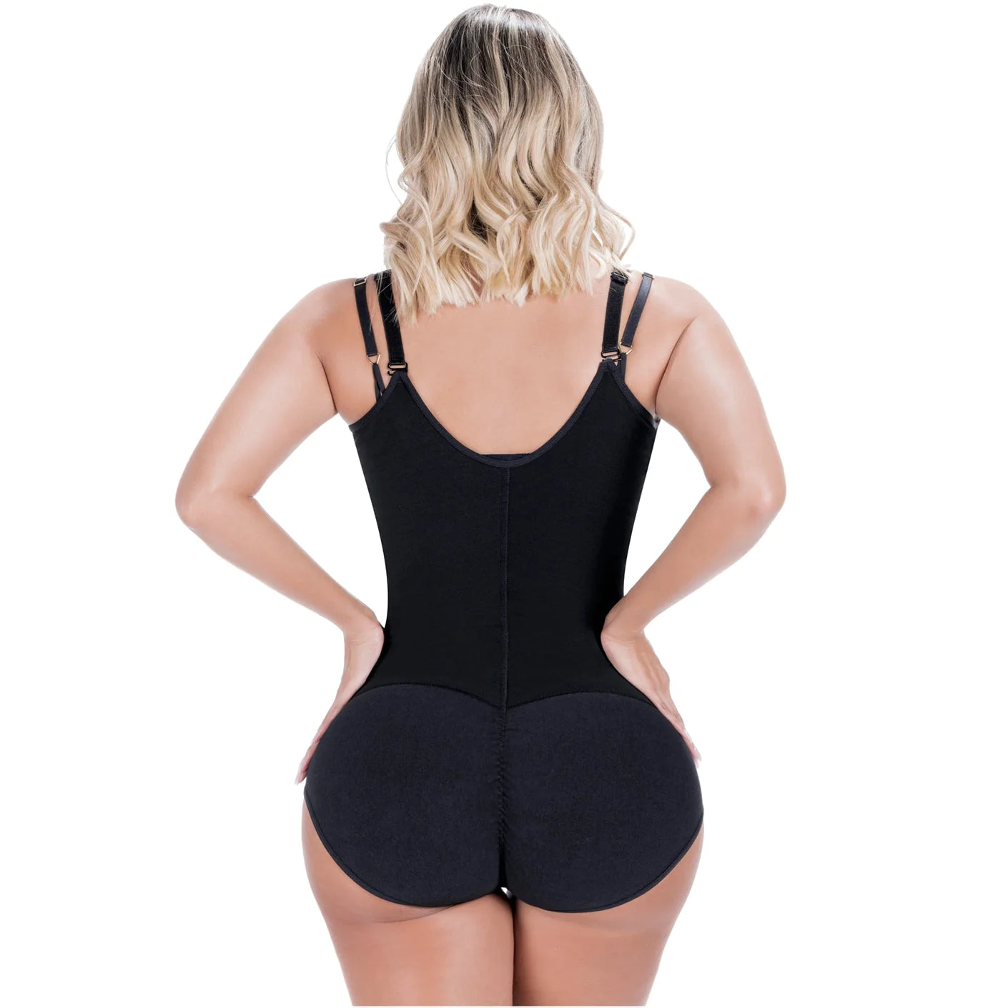 Compression Bodysuit, Shapewear with Thin Straps Built-in Bra and Zipper, Postpartum and Daily Use | QD109