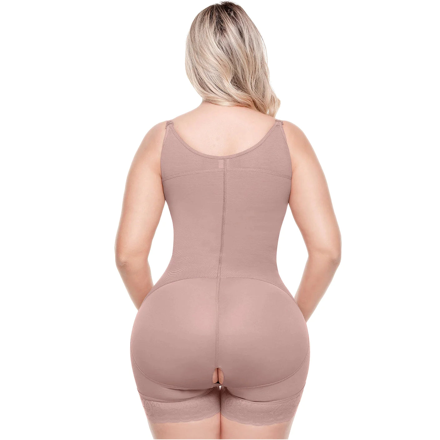 Colombian Butt Lifter Bodysuit Shapewear with Zipper and Open Bust, Everyday and Postpartum Use | QD108