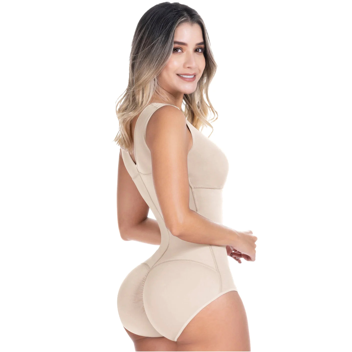 Compression Bodysuit, Shapewear with Built-in Bra, Postpartum and Daily Use | QD106