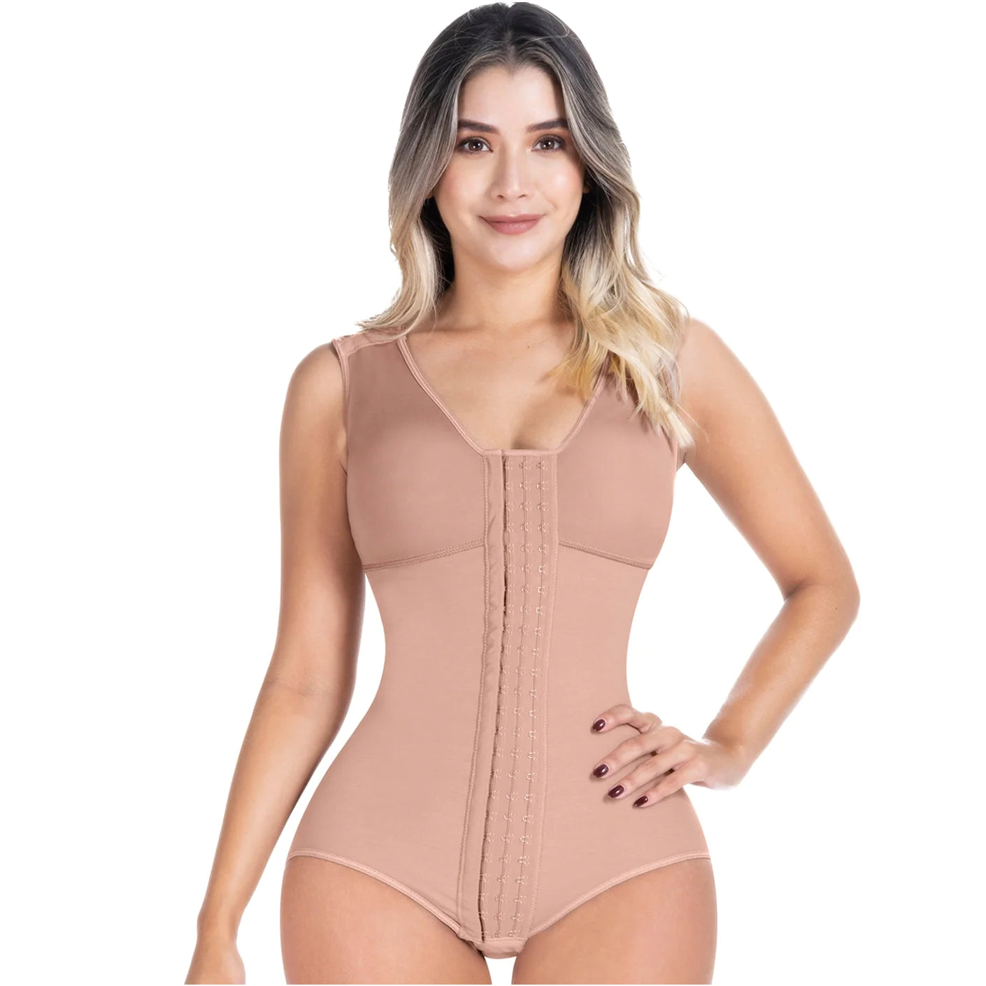 Compression Bodysuit, Shapewear with Built-in Bra, Postpartum and Daily Use | QD106