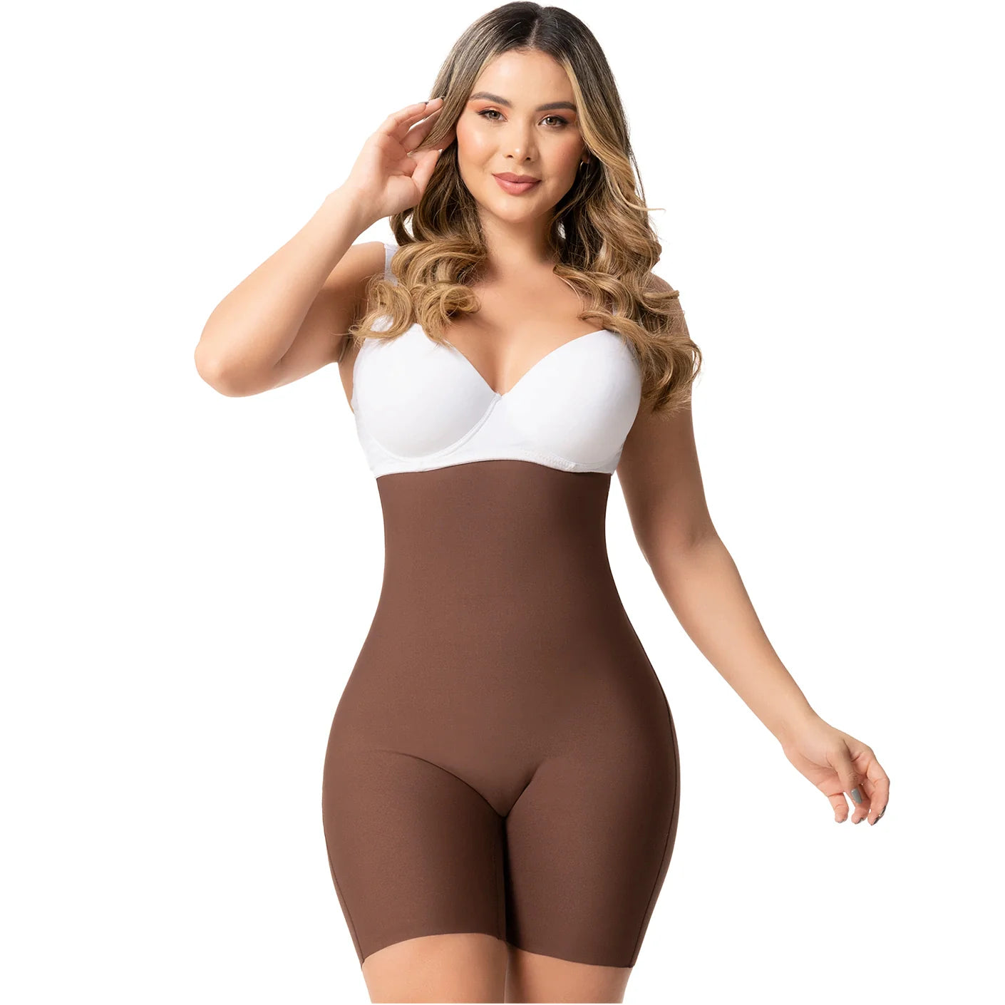 HIGH WAISTED SEAMLESS BUTT LIFTER TUMMY CONTROL GIRDLE SHORTS