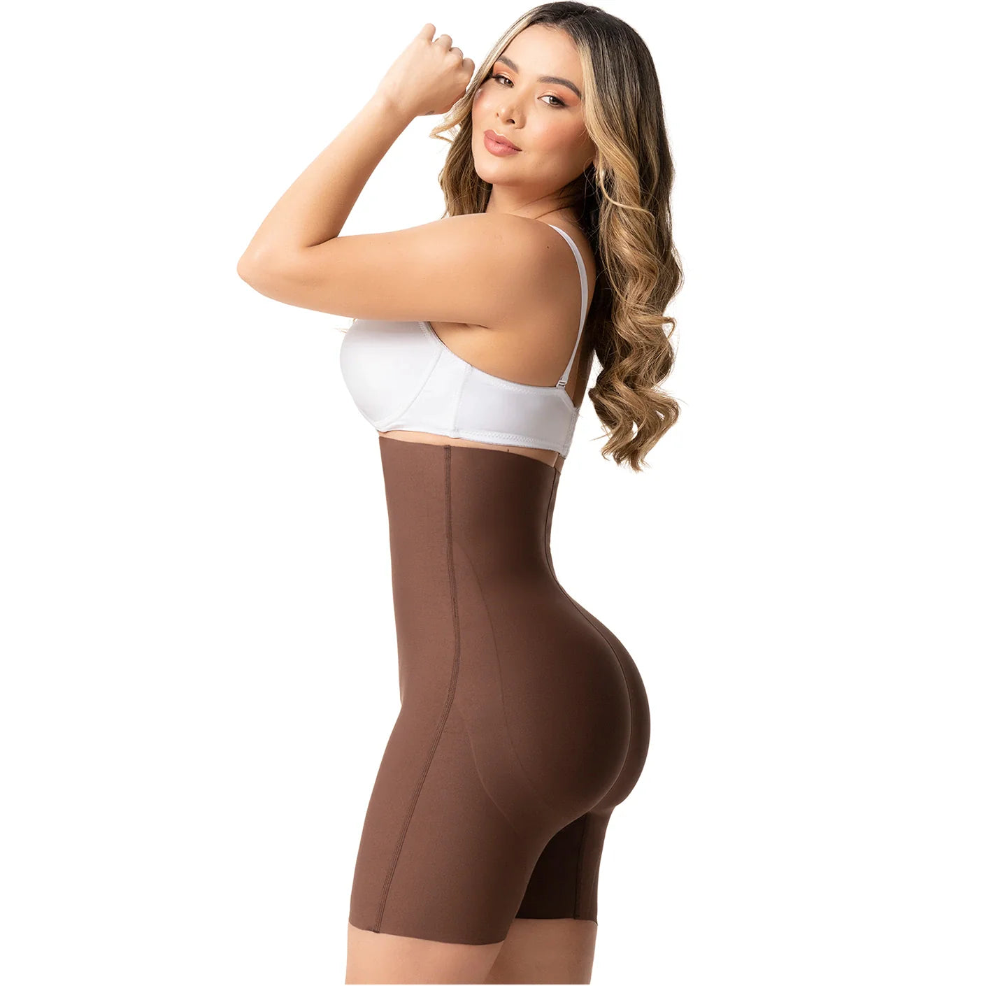 HIGH WAISTED SEAMLESS BUTT LIFTER TUMMY CONTROL GIRDLE SHORTS