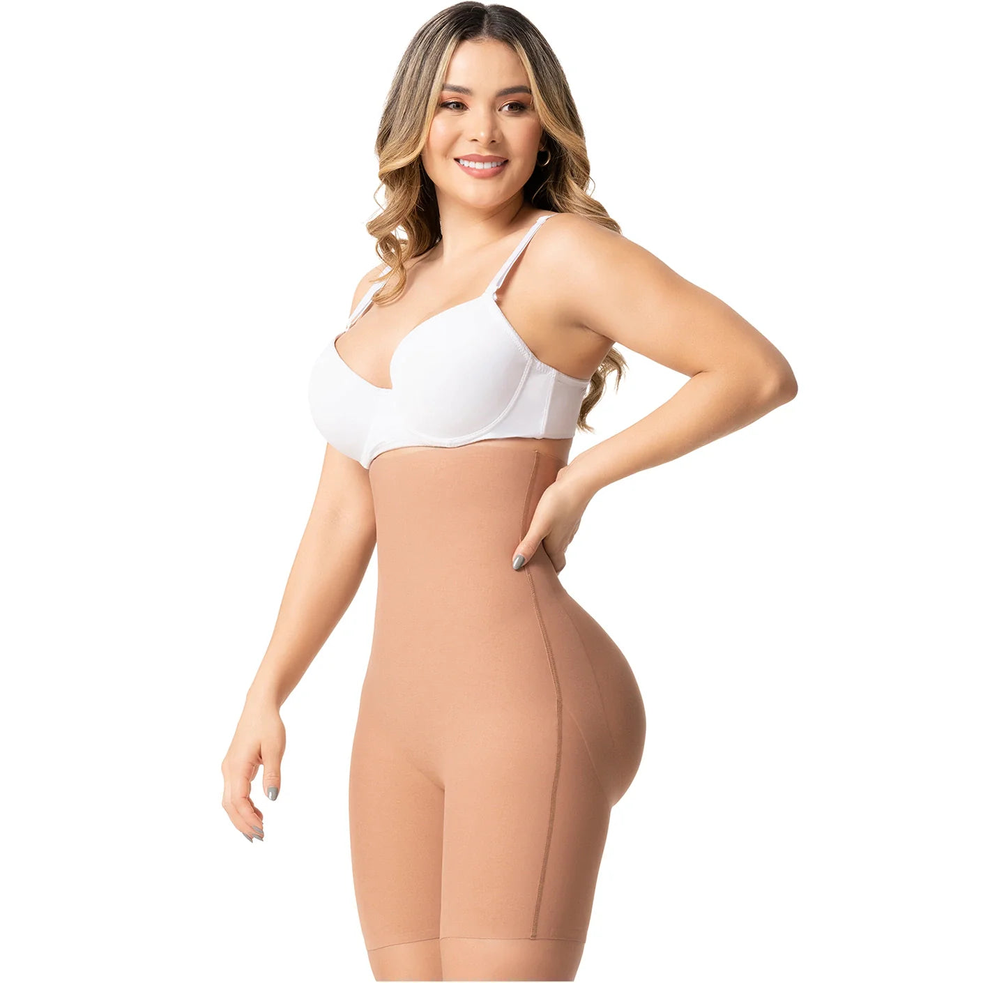 HIGH WAISTED SEAMLESS BUTT LIFTER TUMMY CONTROL GIRDLE SHORTS