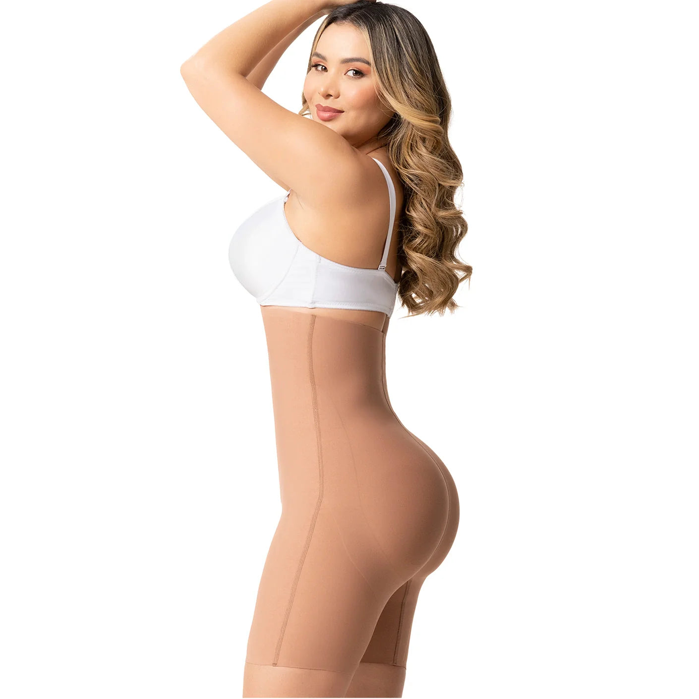 HIGH WAISTED SEAMLESS BUTT LIFTER TUMMY CONTROL GIRDLE SHORTS