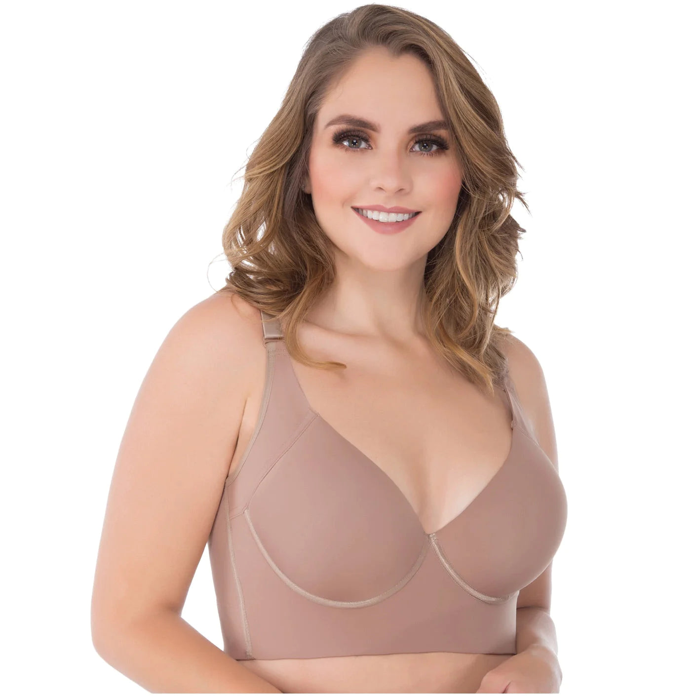 Extra Firm High Compression Full Cup Push Up Bra | QB1001