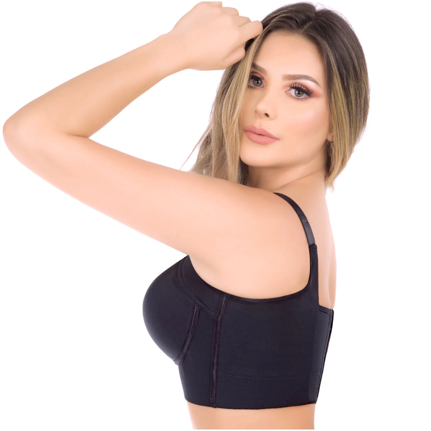 Extra Firm High Compression Full Cup Push Up Bra | QB1001