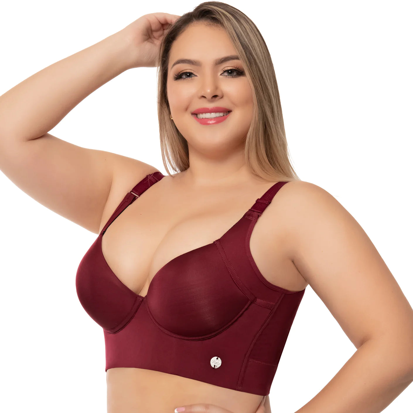 Extra Firm High Compression Full Cup Push Up Bra | QB1001