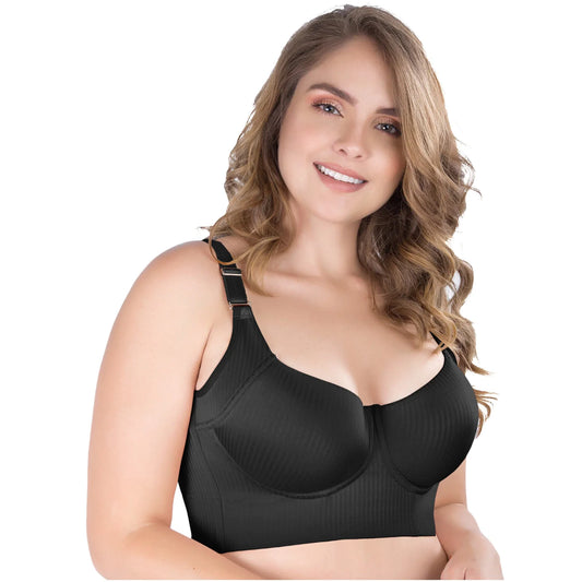 Extra Firm Control Full Cup Bra with Side Support | QB1003