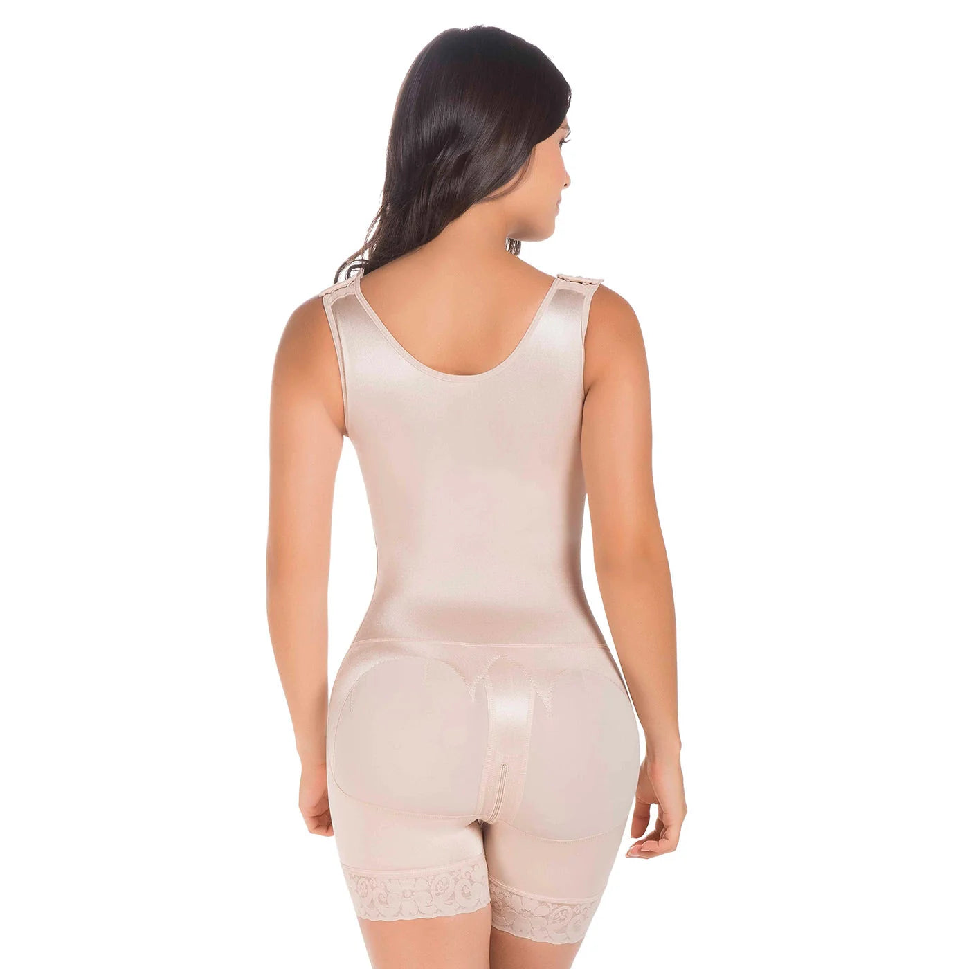 Stage 1 Post Surgery and Postpartum Open Bust Shapewear Bodysuit, Mid Thigh Length, Triconet Material | QPS1015